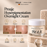 PROAJE Hyperpigmentation Cream – Overnight Renewal Moisturiser | Made in Germany 🇩🇪 | 50g