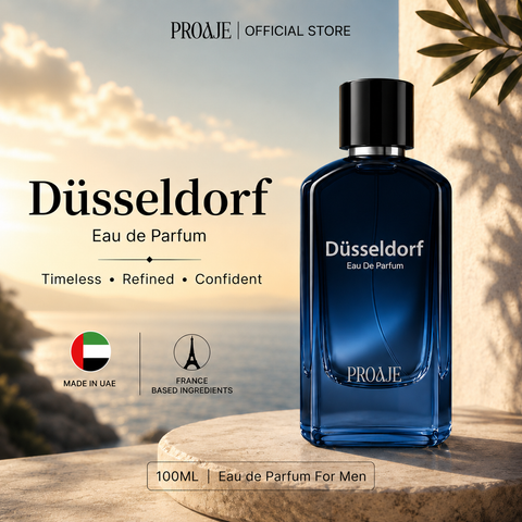 PROAJE Düsseldorf Men’s Eau de Parfum – Fresh Woody Scent | French-Based Ingredients | Made in UAE 🇦🇪 | 100ml